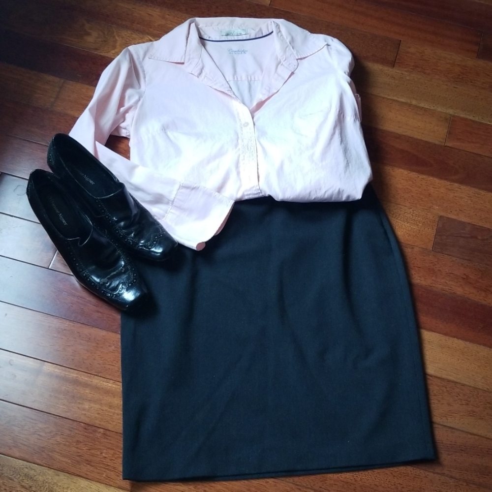 Thalian Basic work skirt in dark grey sz 8